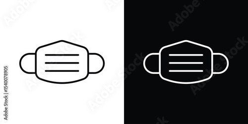 Mask icon Design Template vector set for graphic work