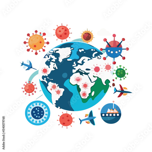 Global Pandemic Understanding the Spread of Viruses Through Travel and Trade