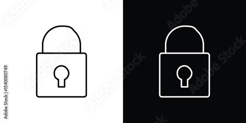 Lock icon Design Template vector set for graphic work