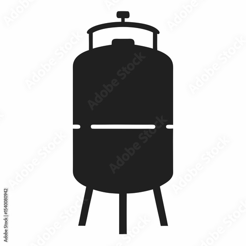 black barbecue grill