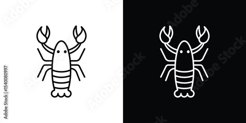 Lobster icon Design Template vector set for graphic work
