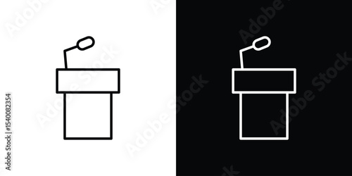 Lectern icon for social media, app, and web design. Vector illustration.