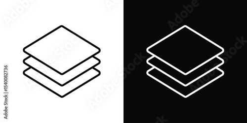 Layers icon Design Template vector set for graphic work