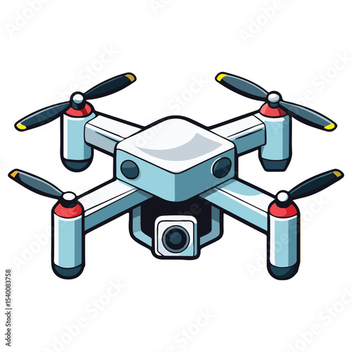 High-Quality Drone Illustration Aerial Photography and Videography Equipment