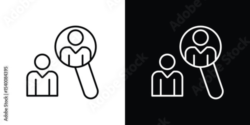 Job vacancy icon Design Template vector set for graphic work