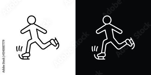 Ice skate icon Design Template vector set for graphic work