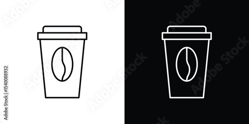 Hot coffee cup icon Design Template vector set for graphic work