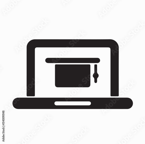 vector illustration of a computer