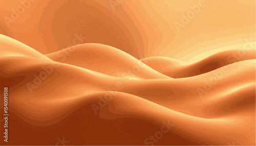 Soft brown gradient abstract background with flowing curves and grain texture .