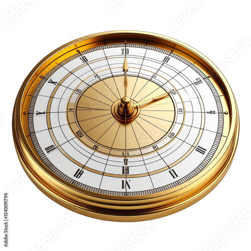 Timeless Gold: A close-up shot of a vintage golden clock face, its Roman numerals and intricate design radiating elegance and a sense of enduring value.