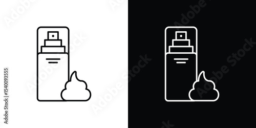 Hair mousse icon Design Template vector set for graphic work