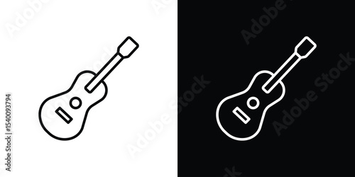 Guitar icon Design Template vector set for graphic work