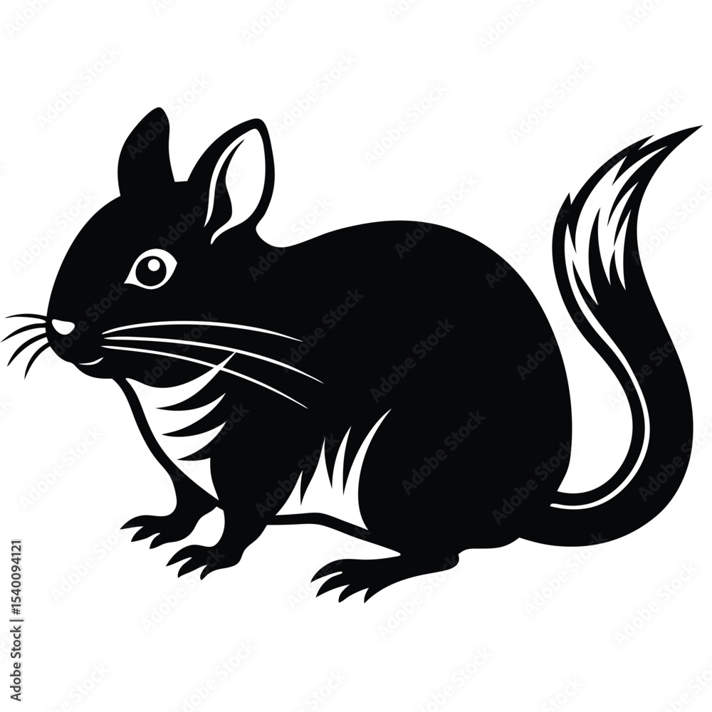 Obraz premium pika vector sihouette animal