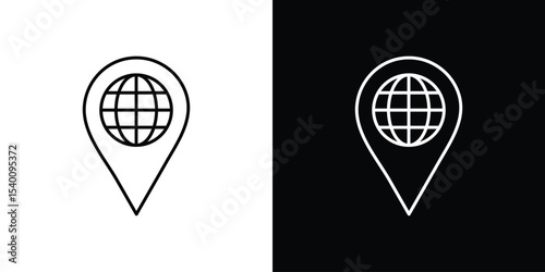 Global forum icon Design Template vector set for graphic work