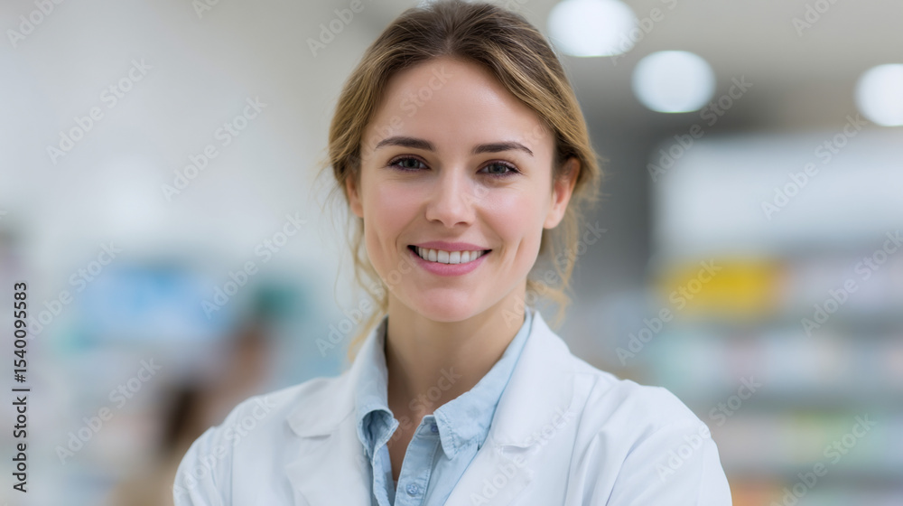 Fototapeta premium Successful young female pharmacist.