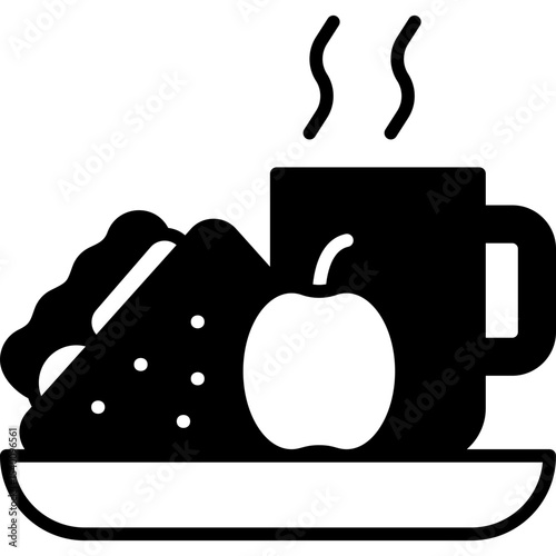 Breakfast Solid Icon