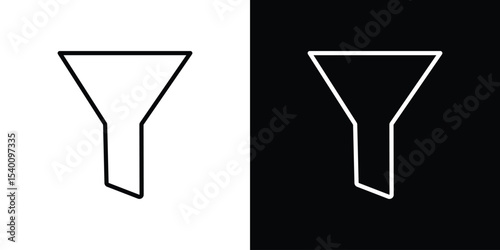 Funnel icon Design Template vector set for graphic work