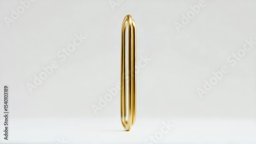 Gold oblong handle