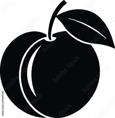 peach vector icon