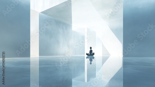 Abstract meditation space