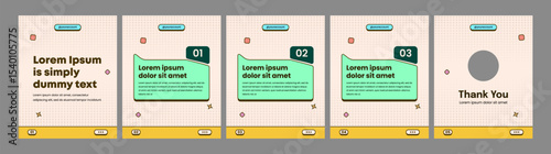 editable social media carousel template