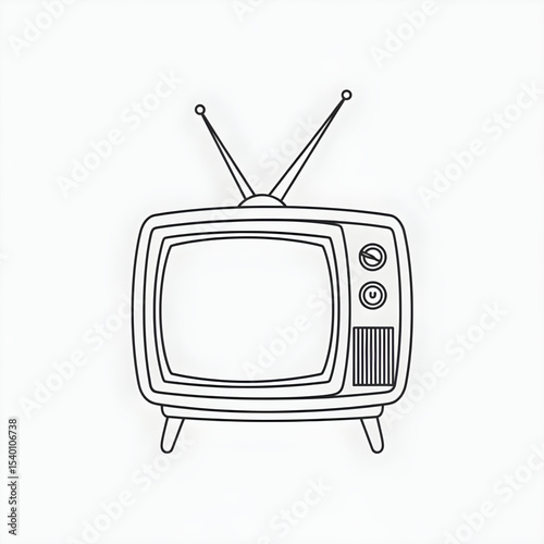 vintage tv set