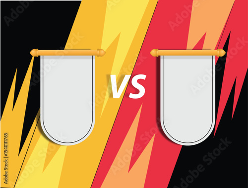 Epic Showdown  Blank Banner Versus Blank Banner -  A Visual Competition