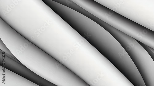 Abstract waves of white and black create a dynamic and flowing visual effect.