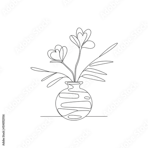 hand drawn vector illustration of a flower