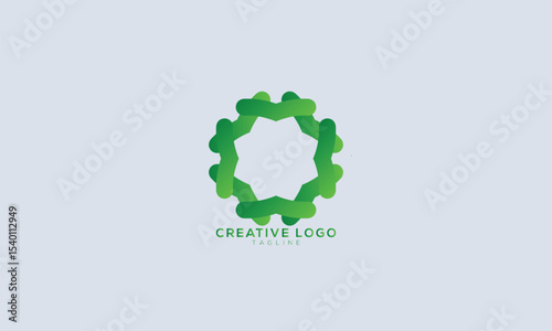 MOSAIC PATTERN Abstract initial monogram letter alphabet logo design