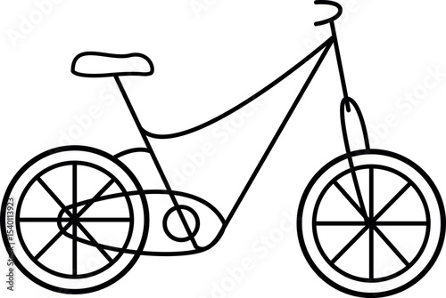 vintage bicycle vector icon