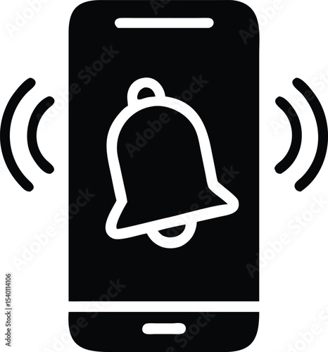 Ringing smartphone icon