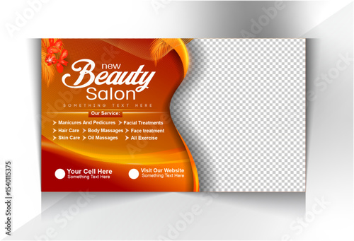 Beauty Parlor Social Media Banner Design template