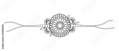 Rakhi Silhouette Vector Illustration for Raksha Bandhan Celebration Design