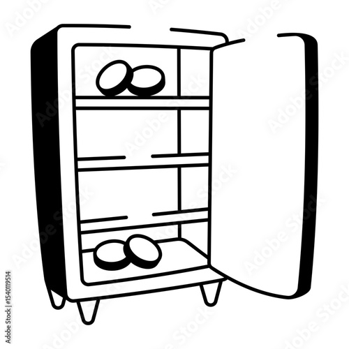 A sketchy style icon of collecting coins
