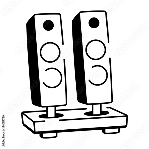 Gauntlets, gloves, handwear, mittens, accessory, gaming, asset, doodle, sketchy, drawing, icon, vectorA doodle style icon of gaming speakers
