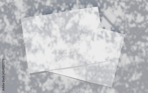 white brochure blank template for mockup and presentation illustration design