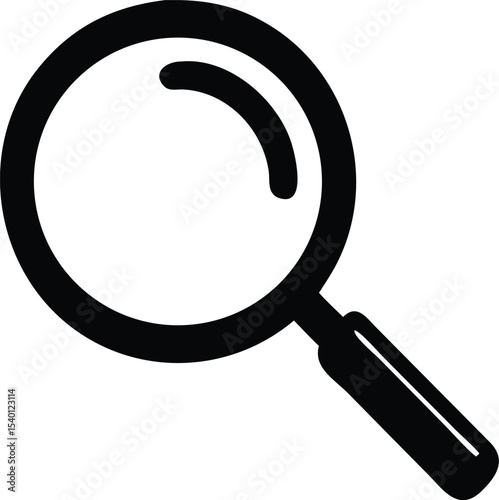 Magnifying glass icon, search icon Vector Illustration, Magnifying glass set, Zoom symbol, zoom lens sign, scan search symbol isolated, search symbol for web icons flat vector illustration.