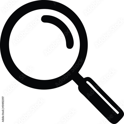Magnifying glass icon, search icon Vector Illustration, Magnifying glass set, Zoom symbol, zoom lens sign, scan search symbol isolated, search symbol for web icons flat vector illustration.