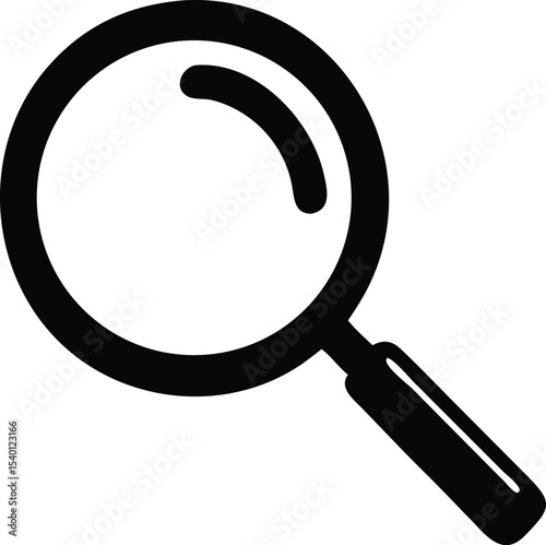 Magnifying glass icon, search icon Vector Illustration, Magnifying glass set, Zoom symbol, zoom lens sign, scan search symbol isolated, search symbol for web icons flat vector illustration.