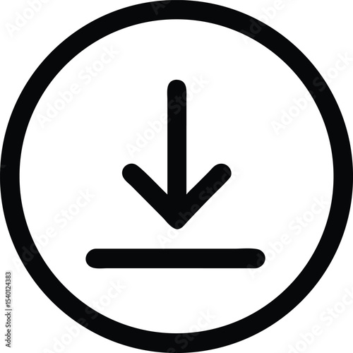 Download icon vector illustration, file download symbol isolated, Software download icon, upload icon, Set of download icons as template for design of web page, site or mobile app.