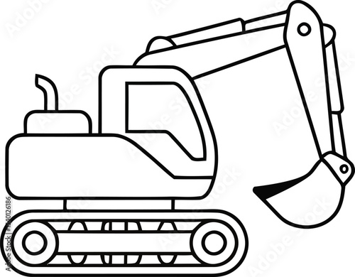 Construction Excavator Icon Pack in Colorful and Minimalist Styles