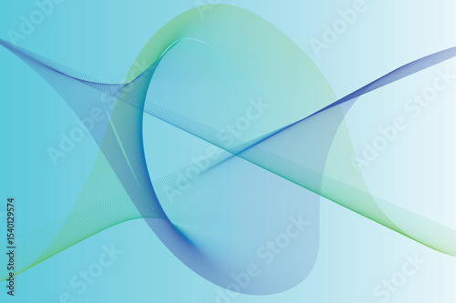  Creative A colorful lines on a blue background made by adobe illustrator