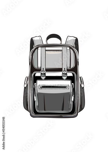 A versatile bag carried on the back with two shoulder straps, ideal for everyday use, school, work, or travel.
Messenger Bag: A bag with a long strap worn across the body, typically with a flap closur