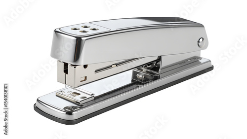 Sleek metal stapler with smooth finish