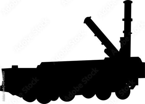 Missile Truck Vector Stock