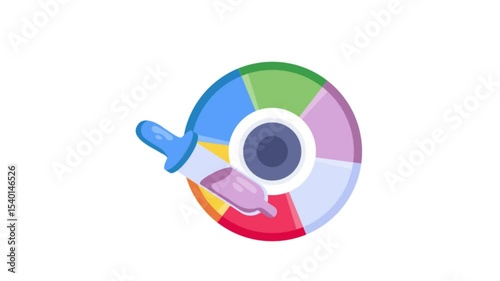 Color Dropper 2D Flat Animations.