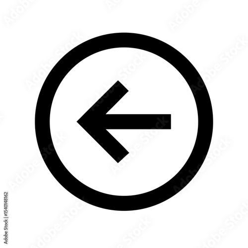 Free Download Left arrow in circle icon vector illustration - GFXLoad