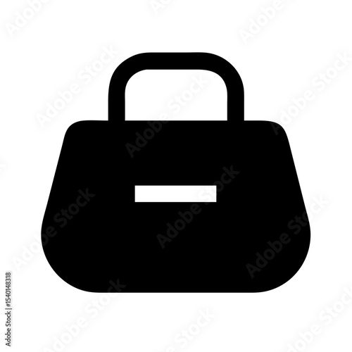 Bag with remove icon vector illustration