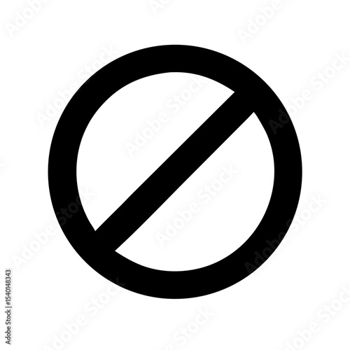 Ban symbol icon vector illustration
